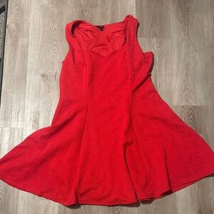 Torrid Vibrant Red Textured Mini Dress